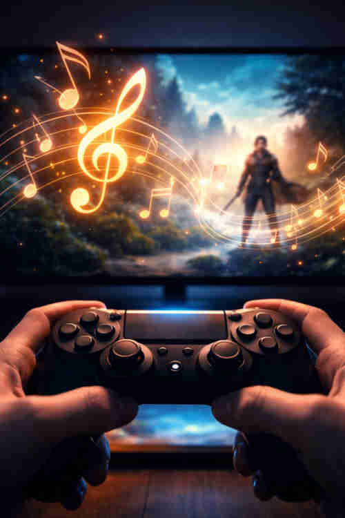 Videospiel-Szene mit emotionaler Musik – Klang und Spielgefühl